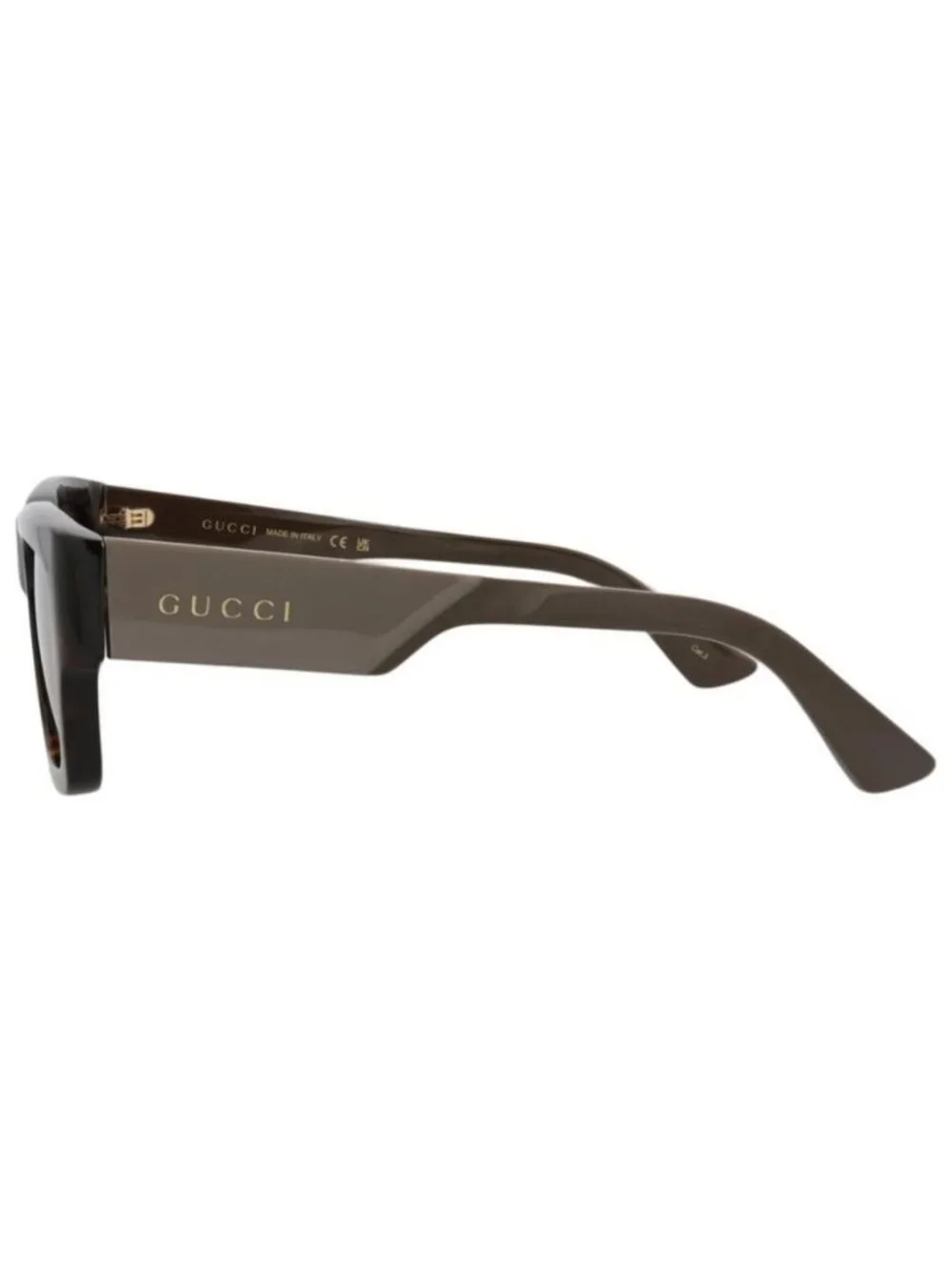 New Gucci Mens Square/Rectangle Havana Green Brown Fashion Designer Sunglasses